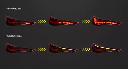 GTS STYLE OLED TAIL LIGHTS FOR BMW G82 G83 M4 / G22 G23 G26 4 SERIES
