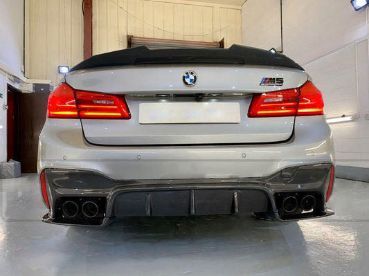 PSM STYLE HIGH KICK CARBON FIBER TRUNK SPOILER FOR BMW F90 M5 / G30 5 SERIES